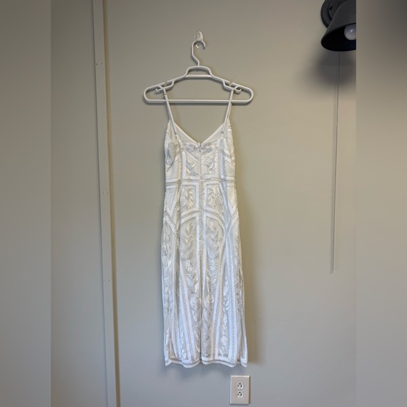 Lulu's White Embellished Midi Dress - Picture 3 of 4